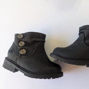 Blowfish black toddler zip up boots size 5